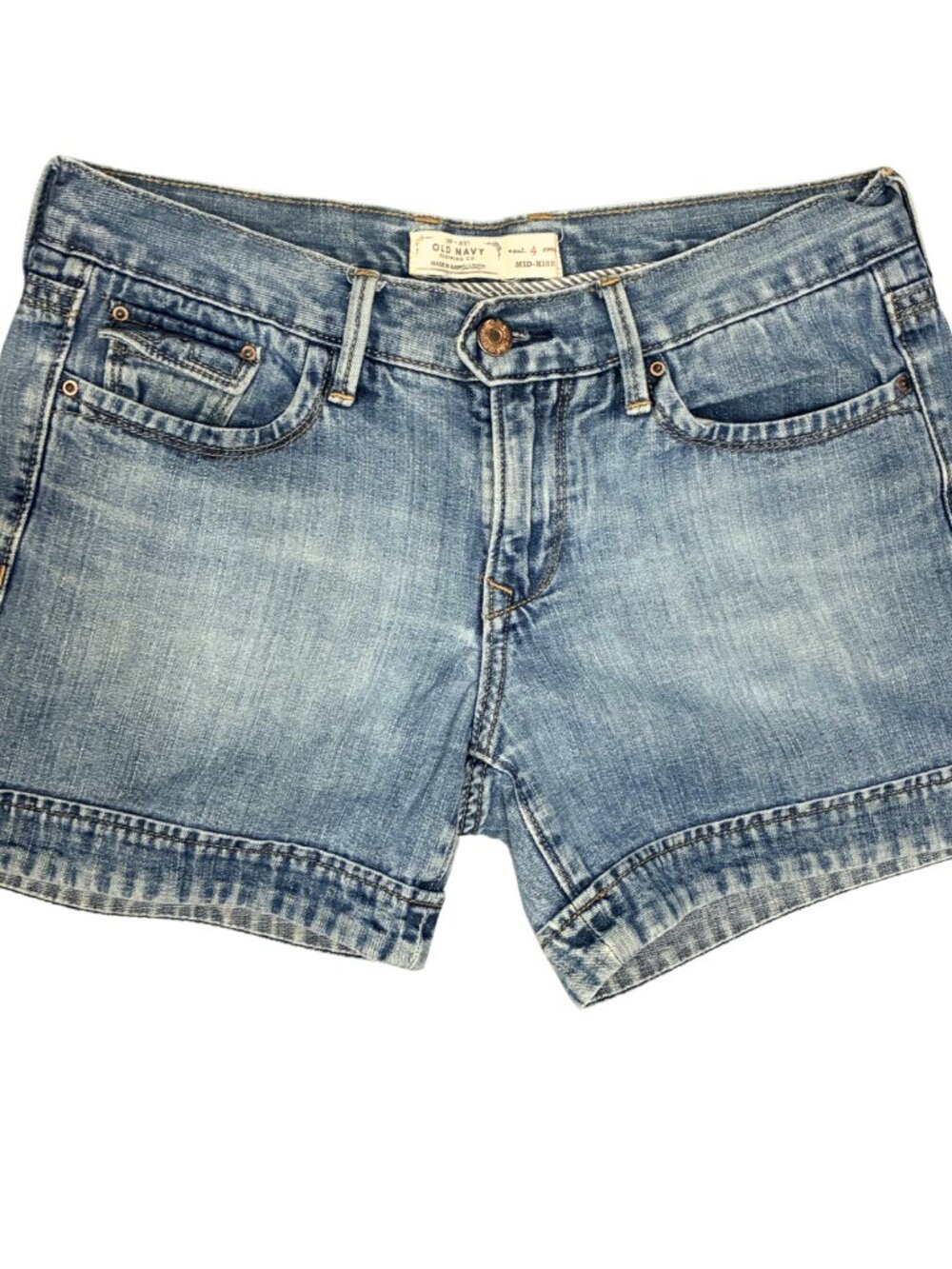 Old Navy Women's Denim Shorts Size 4 Mid Rise Light Wash Shorts